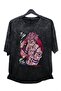 Oversized Jujutsu Kaisen Sukuna v3 Printed Washed T-Shirt, Unisex Anime Printed Distressed T-Shirt