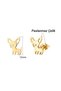 Chihuahua Dog Model Gold Color Stainless Steel Earrings - Mini Chihuahua Dog Earrings - 4