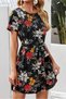 Custom Design Diver Fabric Dress Mini Dress Digital Print Dress Lycra Dress Dress with Belt - 3