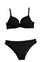 Basic Twisted Patterned Light Support Bra Set - 8