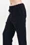 Black High Waist Regular Leg Sweatpants with Insert Pocket - 3