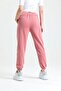 Dusty Rose High Waist Jogger Sweatpants with Insert Pockets and Elastic Legs - 5