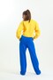 Cobalt Blue High Waist Wide Leg Sweatpants - 6