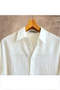 Men's Oversized Shirt Collar Linen Long Sleeve Shirt - 2