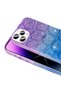 حافظة سفلية متوافقة مع هاتف iPhone 14 Pro Max، غطاء Zore Hacar منقوش ثلاثي الأبعاد - وردي - أزرق - 2