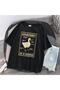 Duck Anatomy Printed Black Unisex Oversize T-shirt - 2