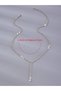 Waterway Evening Dress Wedding Dress Single Row Jewelled Model Necklace - 4