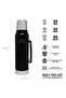 The Legendary Classic Bottle Thermos 1.0L / 1.1Qt - Matte Black Pebble |   10-08266-002 - 3