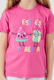 Rolypoly Besties Forever Light Fuchsia Girls' Shorts Set - 4