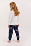 1428 Garson Little Hoglet Cream Girl's Long Sleeve Pajama Set - 3