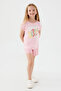 Rolypoly Girl's Salmon Shorts Set - 4