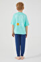 طقم بيجامة Rolypoly Cool Blue Boy بأكمام قصيرة - 5