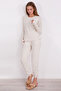 Cream Women's Knitwear Long Sleeve Pajama Set