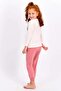Bugs Bunny Licensed Pink Melange Girls' Pajama Set - 2
