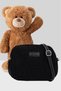 Women's Black Furry Plush Mini Urban Cross Shoulder Bag