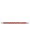 Faber-castell Cap Pen with Star Pattern and Eraser Red 1131459001 12 Li (1 Pack of 12 Pcs)