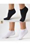 Unisex 10 Pairs Economical Black-White Booties Cotton Socks - 2