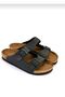 Black Nubuck Buckle Unisex Daily Slippers