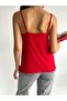 Women's Red Lace Undershirt - 4