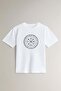 Vikings Compass Printed Oversize Loose Cut Black and White T-Shirt - Short Sleeve Plain Combed Cotton T-Shirt - 2
