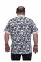 Men's Large Size Polo Collar T-Shirt Hawai 24455 White - 2