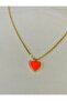 Women's Coral Heart Necklace - 2