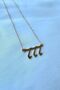 Gold Steel Necklace - 777 Number of Angels Luck College Manifest