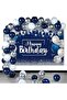 Navy Blue and Silver Balloon Belt Kit Birthday Party Decoration - 3