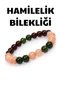 Pregnancy Natural Stone Talisman Bracelet (Lal, Pink Quartz, Jade Stone Natural Stone Bracelet) - 5