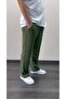 Men's Green Tiril Summer Wrinkled-Linen Mixed Relaxed Fit Trousers - 2