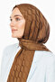 Wave Pattern Silky Jacquard Shawl - 4