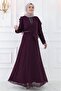 Plus Size Zeiana Chiffon Hijab Evening Dress - 3