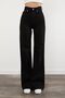 Jorde Women's Black Lycra Wide Leg Jean Casual Wide Leg Anthracite Denim Trousers - 2