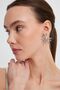 Women's Silver Color Sun Earrings - 2