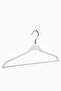 10-Piece Dbl 40cm Wooden Look Filled Bh Plastic Set Hanger