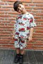 New Season Car Scoop Printed Summer Set 2-Piece Bottom Top Daily Set 100% Cotton - 6