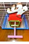 Deer Model Mirrored Bell Bird Perch - 7