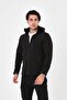 Camp457 Outdoor Softshell Water and Wind Resistant Inside Fleece Portable Hooded Men's Black Tactical Coat