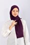 Combed Cotton Shawl Jersey Shawl - Plum - 3