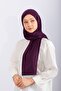 Combed Cotton Shawl Jersey Shawl - Plum - 2