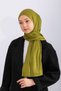 Combed Cotton Shawl Jersey Shawl - Oil Green - 4