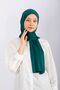 Combed Cotton Shawl Jersey Shawl - Emerald Green - 3