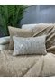 Sütlükkahve Rabbit Plush Silver Foiled Sofa Cover and Shawl - 2