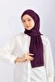 Combed Cotton Shawl Jersey Shawl - Plum - 5