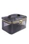 Makeup Bag Suitcase Professional Black Transparent Bag Travel Set Cosmetic Bag Organizer - 2