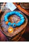 Glass Basement Bead Eye Charm Beaded Bracelet Blue Glass Bead Bracelet