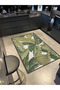 Leaf Green Planted Modern Patterned Decorative Washable Carpet Miravip8303 - 2