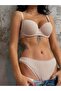 Basic Twisted Patterned Light Support Bra Set