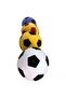 White Black Fan Plush Ball Normal Size Safe and Fun for Children to Play at Home - 4