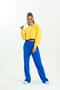 Cobalt Blue High Waist Wide Leg Sweatpants - 2